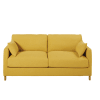 3-Sitzer-Schlafsofa senfgelb, Matratze 14 cm
